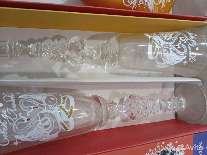 Фужеры бокалы свадебные