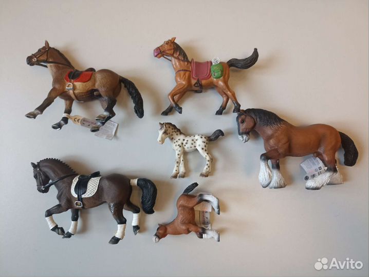 Фигурки лошадей Schleich, Papo, Collecta