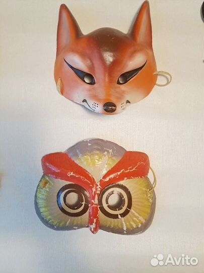 Маска новогодняя карнавальная СССР