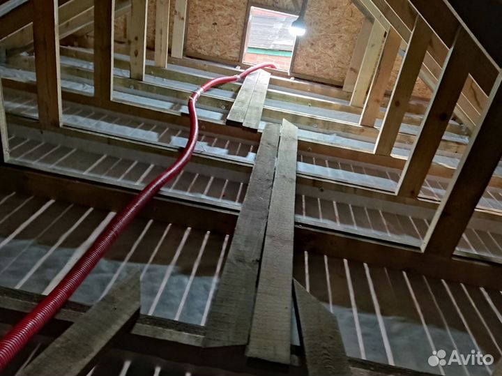 Утепление эковатой