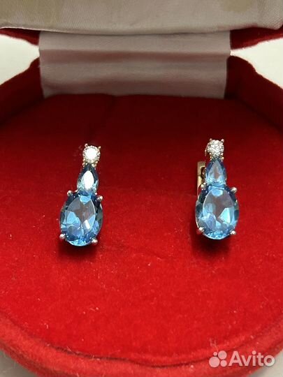 Золотые серьги 585 пробы