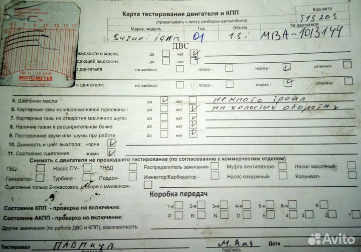 Разбор на запчасти Suzuki Ignis