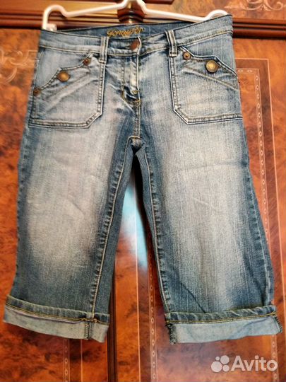 Капри джинсовые