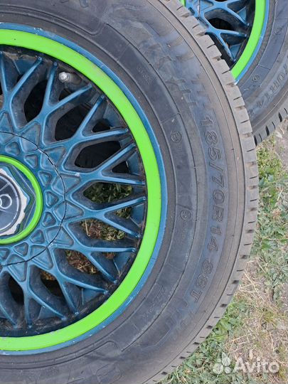 Колеса в сборе r14 летние на ауди 80