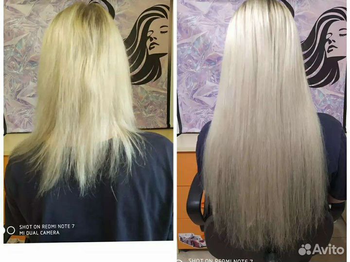 Наращивание волос на силиконовые нити