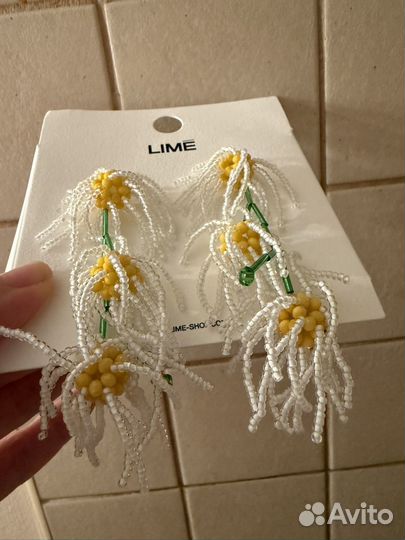 Lime серьги новые