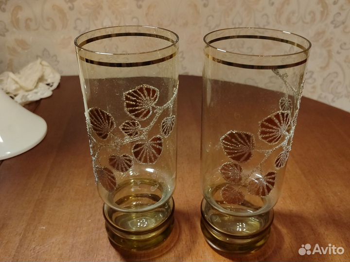 Стаканы чешское стекло