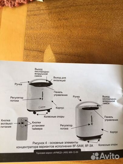 Кислородный концентратор Армед 8F-3A