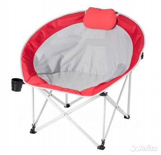 Кресло складное большое кемпинговое красное