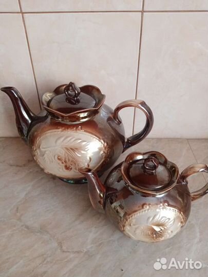 Заварочный и доливочный чайники новые