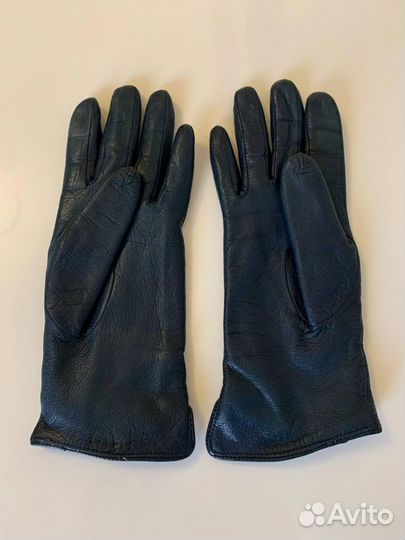Зимние кожаные перчатки (6,5 размер)