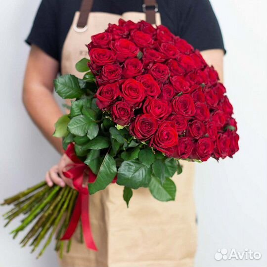 Букет роз 51 25 15 доставкой
