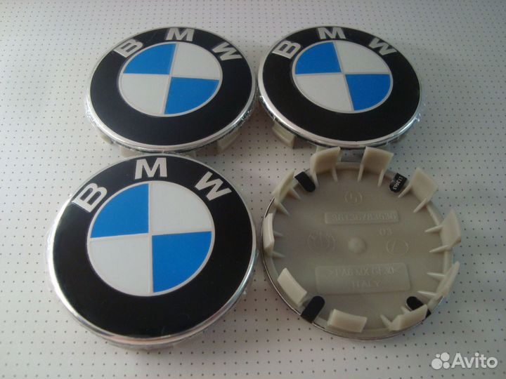 Комплект эмблем колпаки на диски bmw