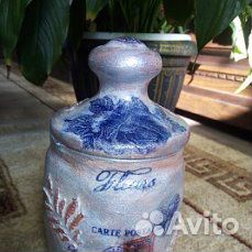 Винтажная баночка ручная работа