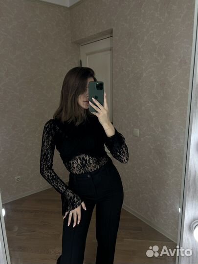 Кружевное боди s m zara lichi