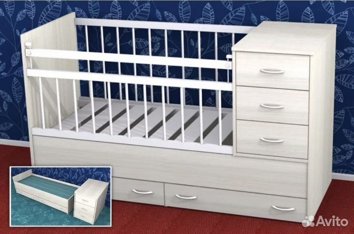 Детская кроватка трансформер