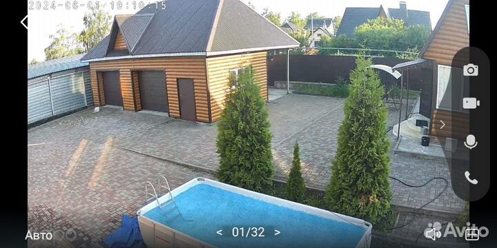 Беседка с бассейном