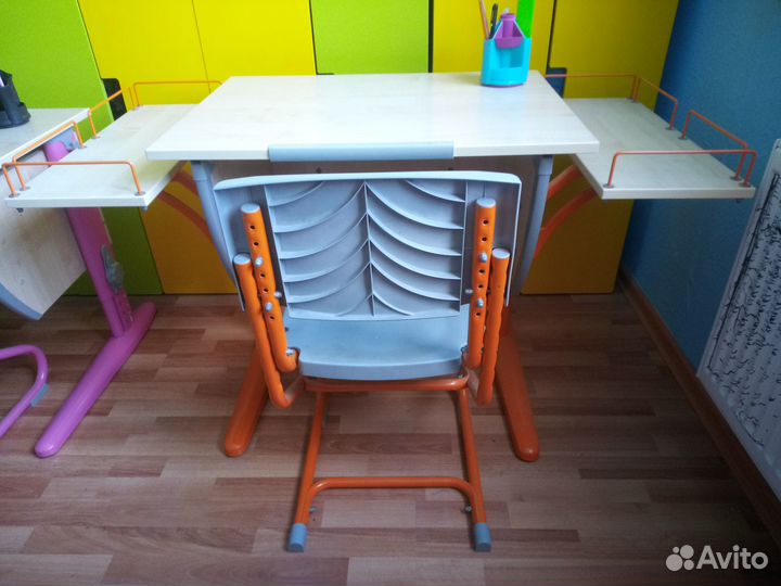 Детская парта и стул растущие для школьника
