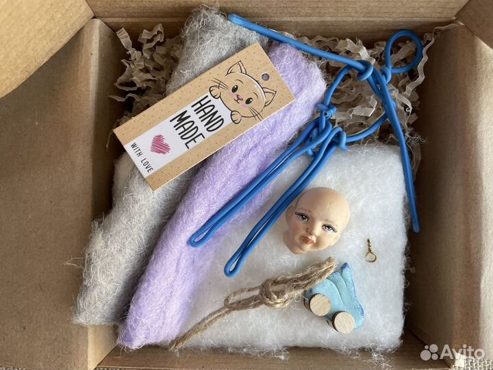 Ватная игрушка. Набор с цветной ватой« Я сама«