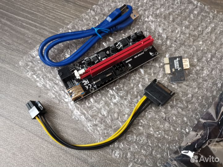 Корпус для майнинга продувной с райзерами и вентил