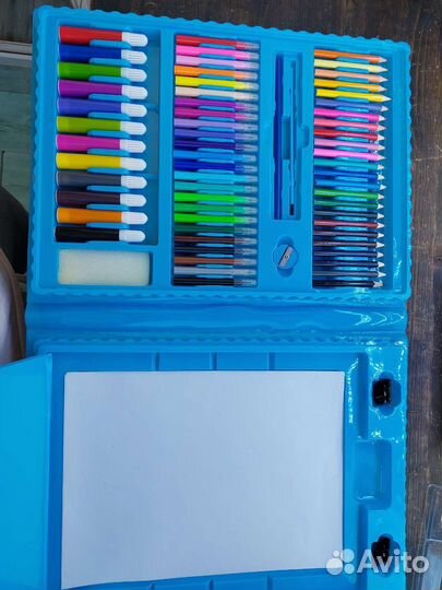 Большой набор для творчества (рисования), чемодан