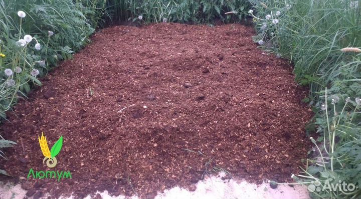 Перепревший навоз в мешках