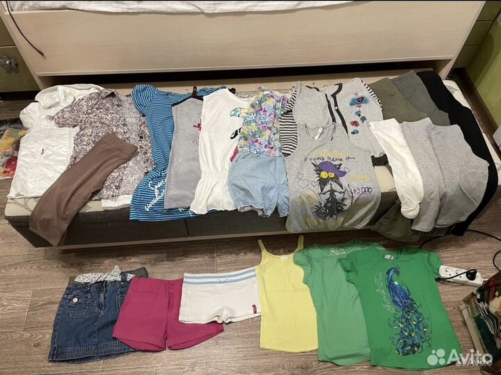 Вещи пакетом на девочку 140, 146, 152