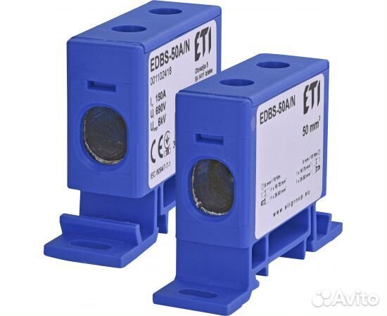 Блок распределительный edbs-50A/N (150А, 690V AC