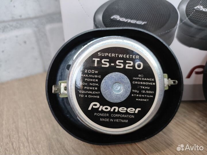 Пищалки твитеры Pioneer TS-S20 с кросcовером