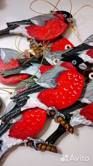 Ёлочные игрушки снегири