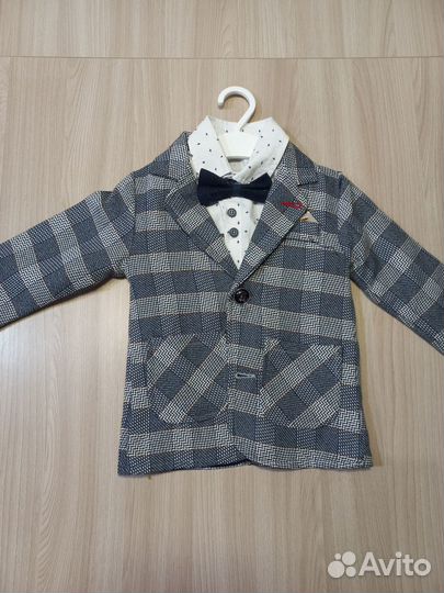 Пиджак и рубашка для мальчика 86-92 размер