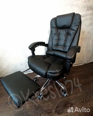 Компьютерное кресло из эко кожи с вибромассажем