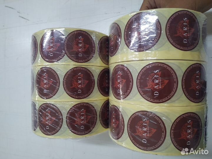 Наклейки с логотипом