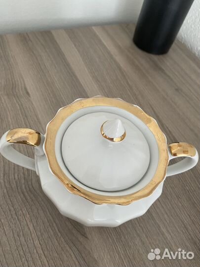 Сервиз чайный Золотая лента дфз Вербилки фарфор