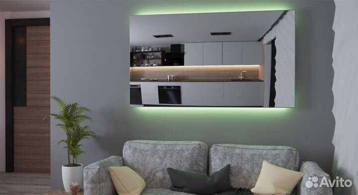 Зеркало в ванную с подсветкой Riviera