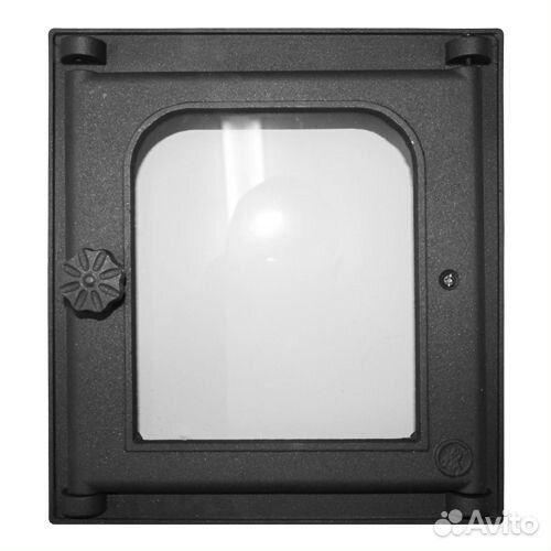 Дверка топочная K302 250х280мм застекленная на пе