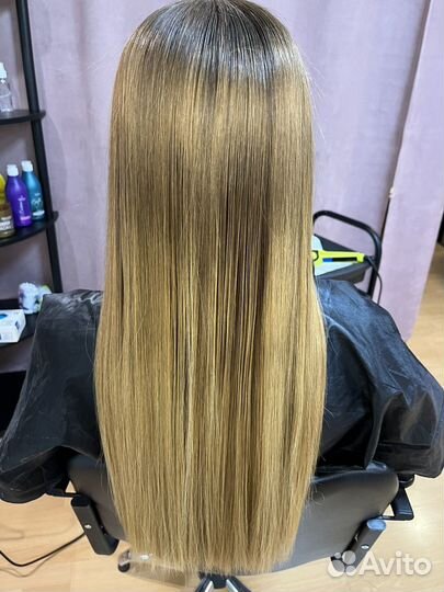 Кератиновое выпрямление волос