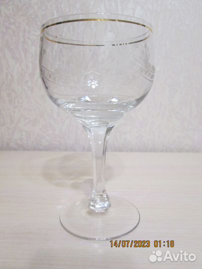 Набор фужеров из тонкого стекла, СССР