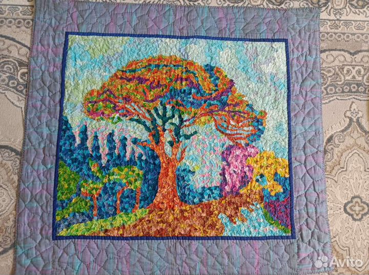 Панно аппликация из ткани