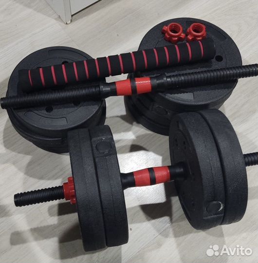 Штанга - гантеля 10кг, 15кг, 20 кг трансформер