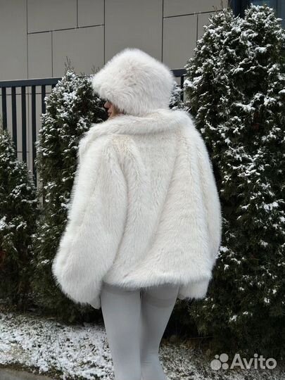 Экошуба под песца утепленная S, M, L