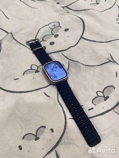 Apple watch ultra 49mm titanium blue ocean band