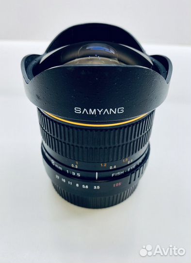 Объектив Samyang 8mm f/3.5 Fish-eye CS Canon EF-S