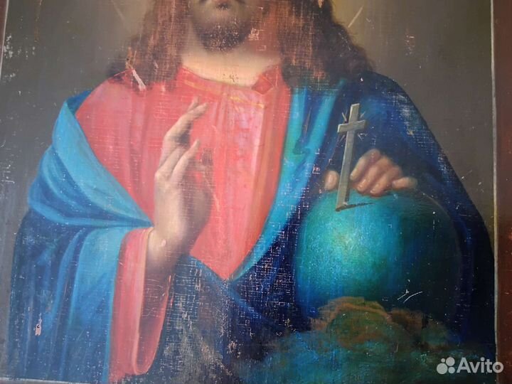 Икона Спаситель Вседержитель 19 век