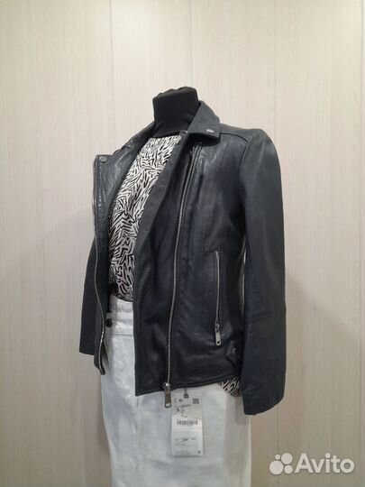 Куртка новая Снежная королева натуральная кожа