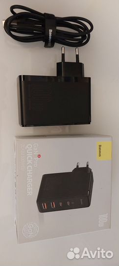 Зарядка Baseus GaN 100w ccgan100UE