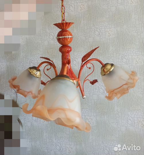 Люстра потолочная подвесная бу