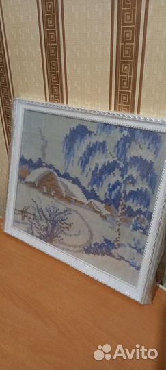 Картина вышивка