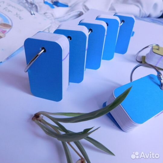 Карточки на кольце для запоминания слов