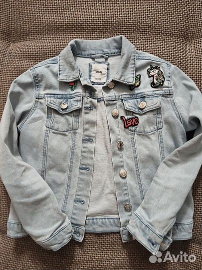 Джинсовая куртка для девочки 134